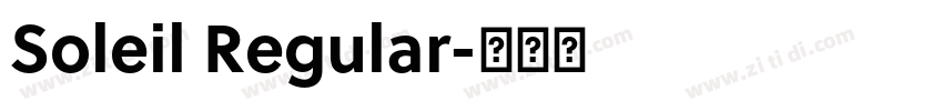 Soleil Regular字体转换